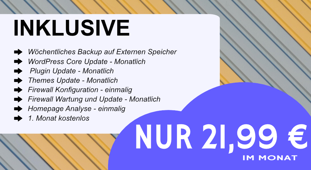 Wartungsvertrag WordPress